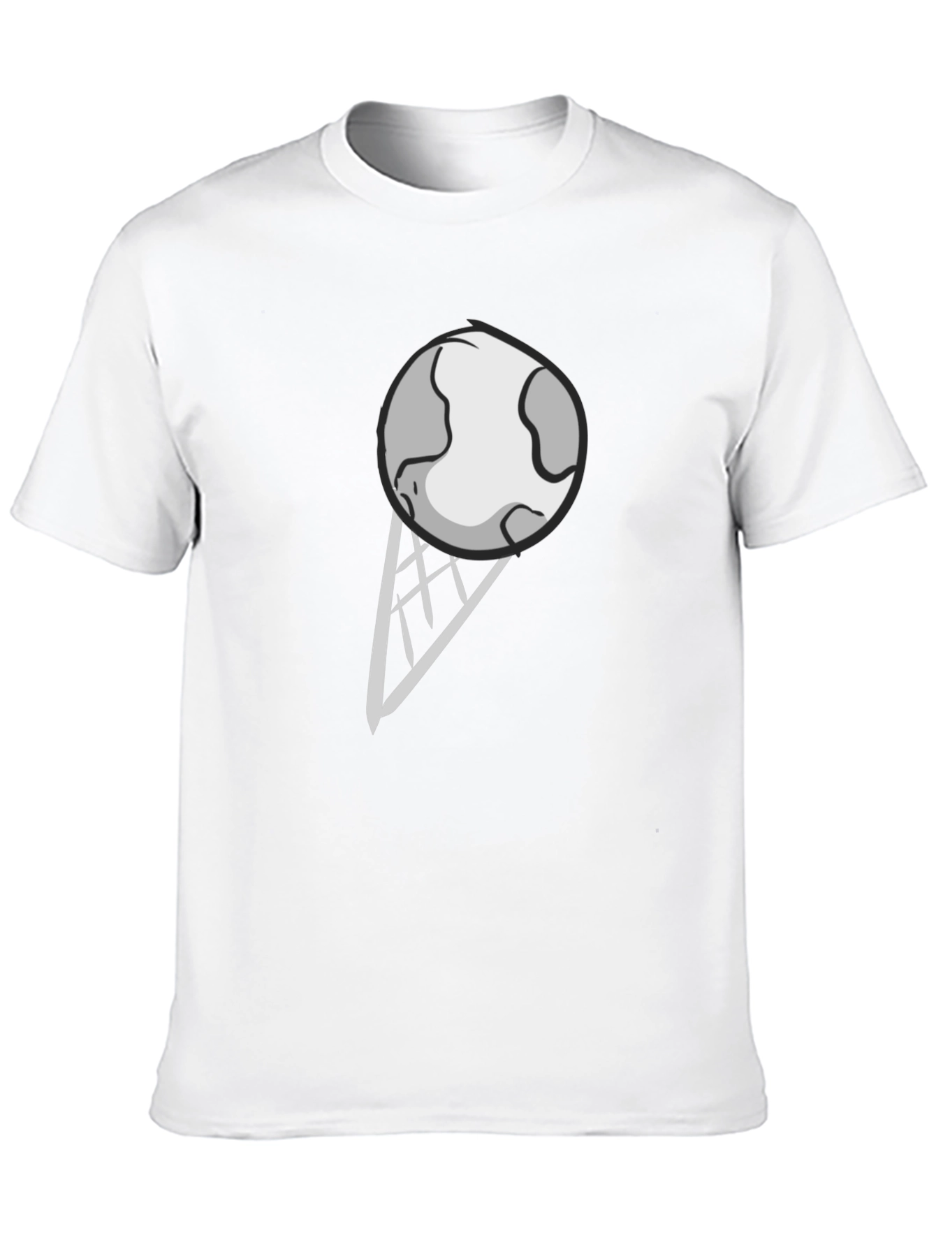 Earth Ice Cream Cone Graphic T-Shirt