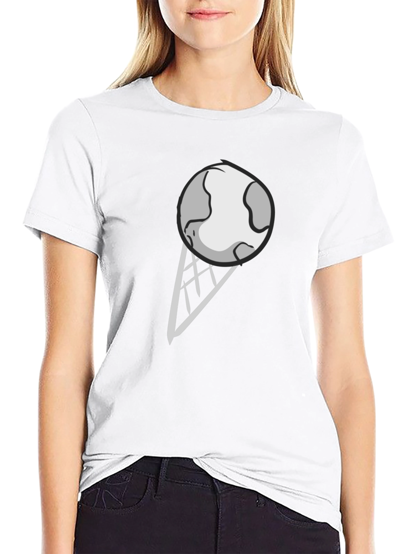 Earth Ice Cream Cone Graphic T-Shirt