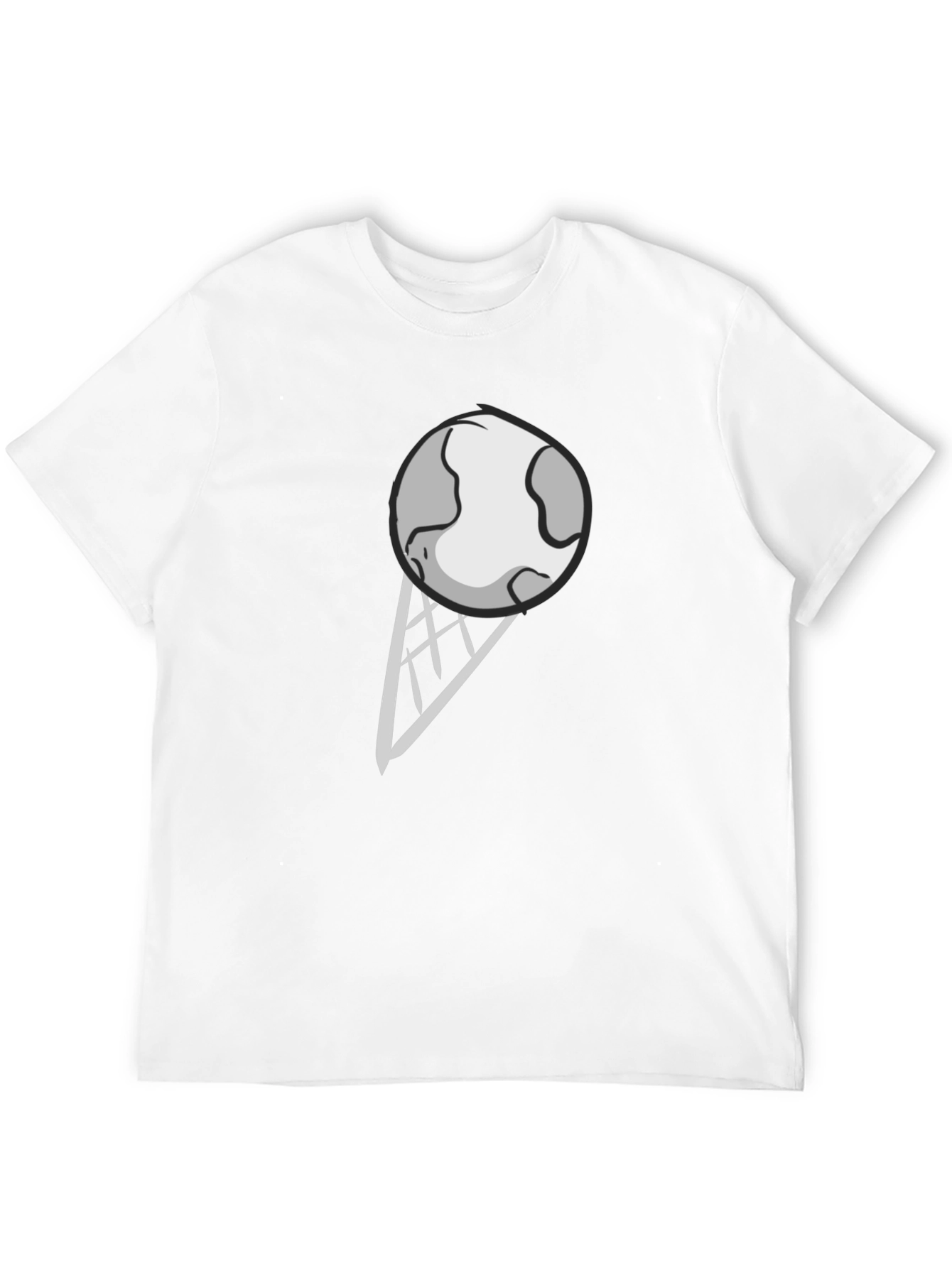 Earth Ice Cream Cone Graphic T-Shirt