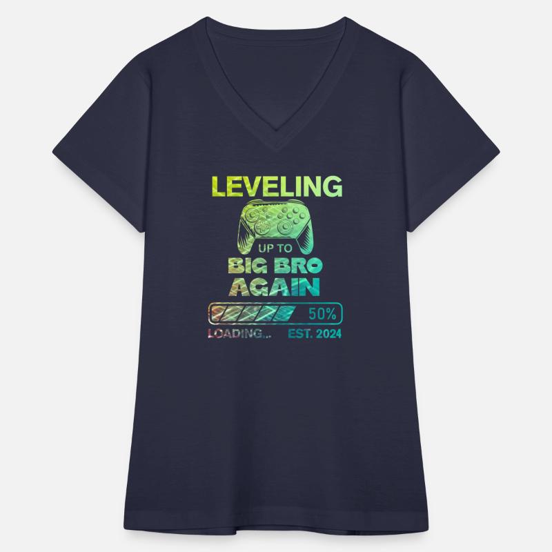 Big Bro Gamer T-Shirt - Level Up to Big Brother Ag
