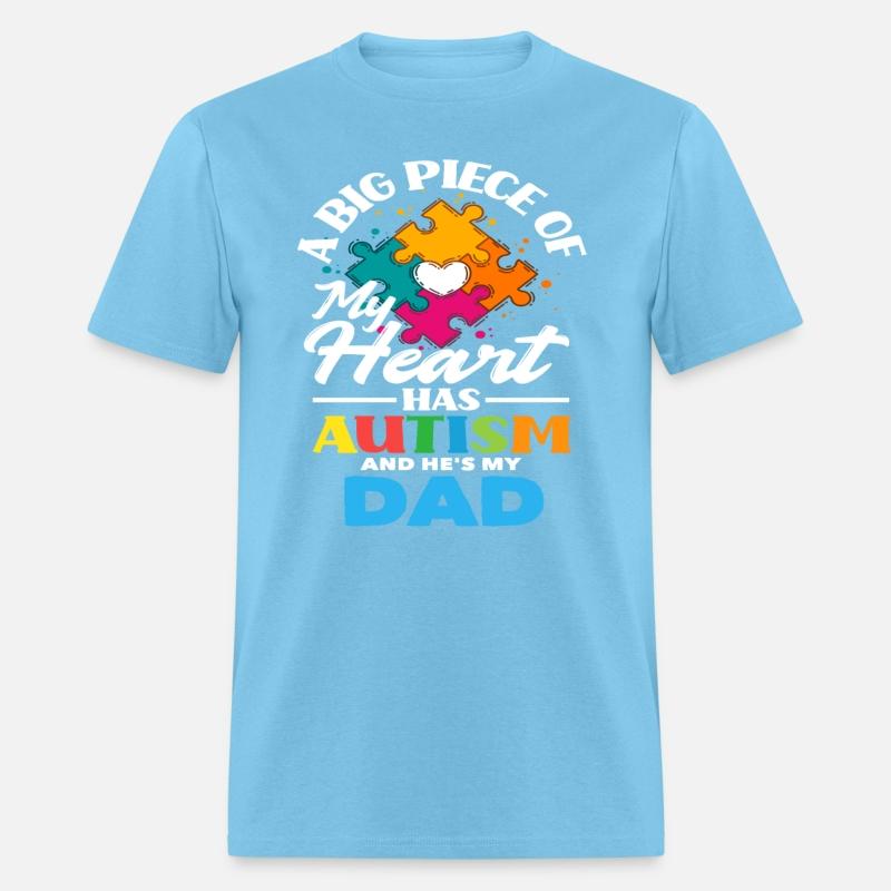 Big Piece My Heart Dad Autism Awareness