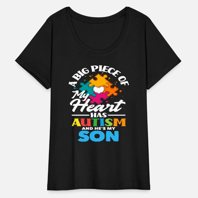 Big Piece My Heart Son Autism Awareness