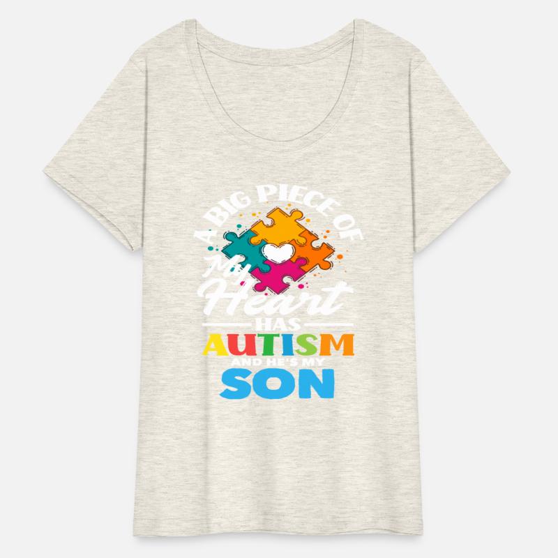 Big Piece My Heart Son Autism Awareness