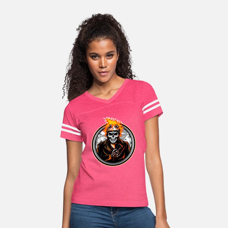 Biker Skeleton Fire Flames Motorcyclist Biking