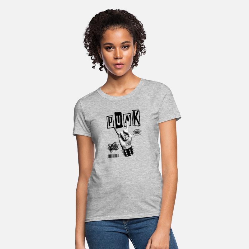 Black Punk Rock Streetwear T-Shirt – Vintage Hand