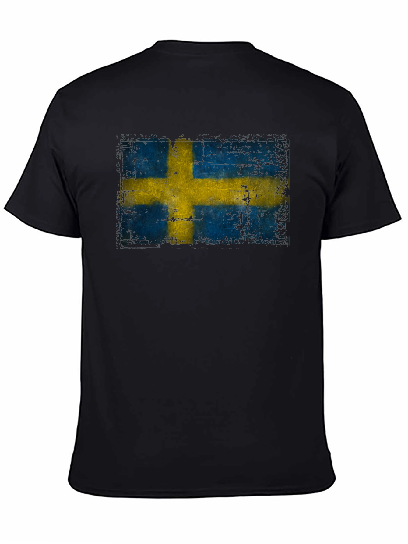 Sweden Flag T-Shirt - Distressed Graphic Tee