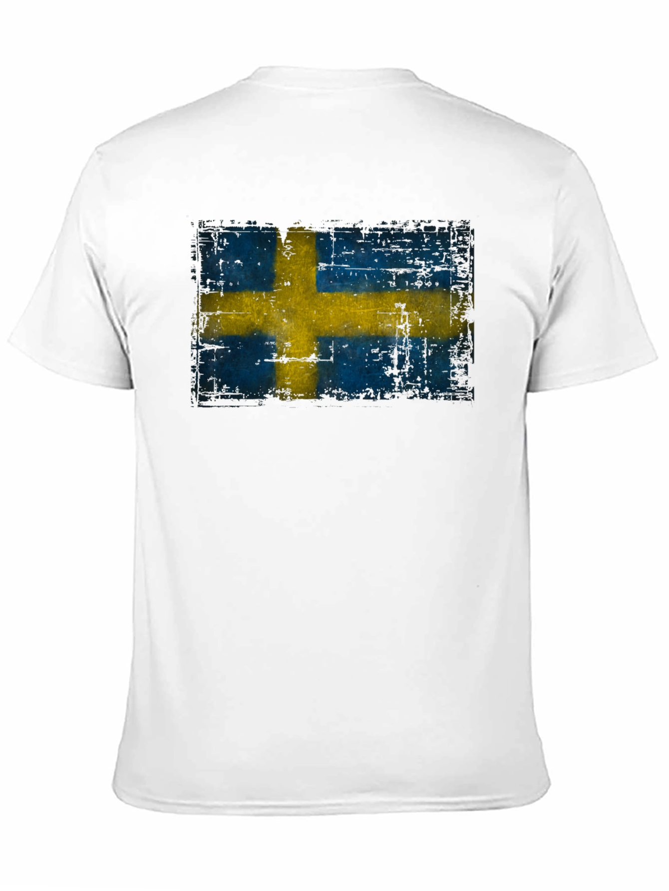 Sweden Flag T-Shirt - Distressed Graphic Tee