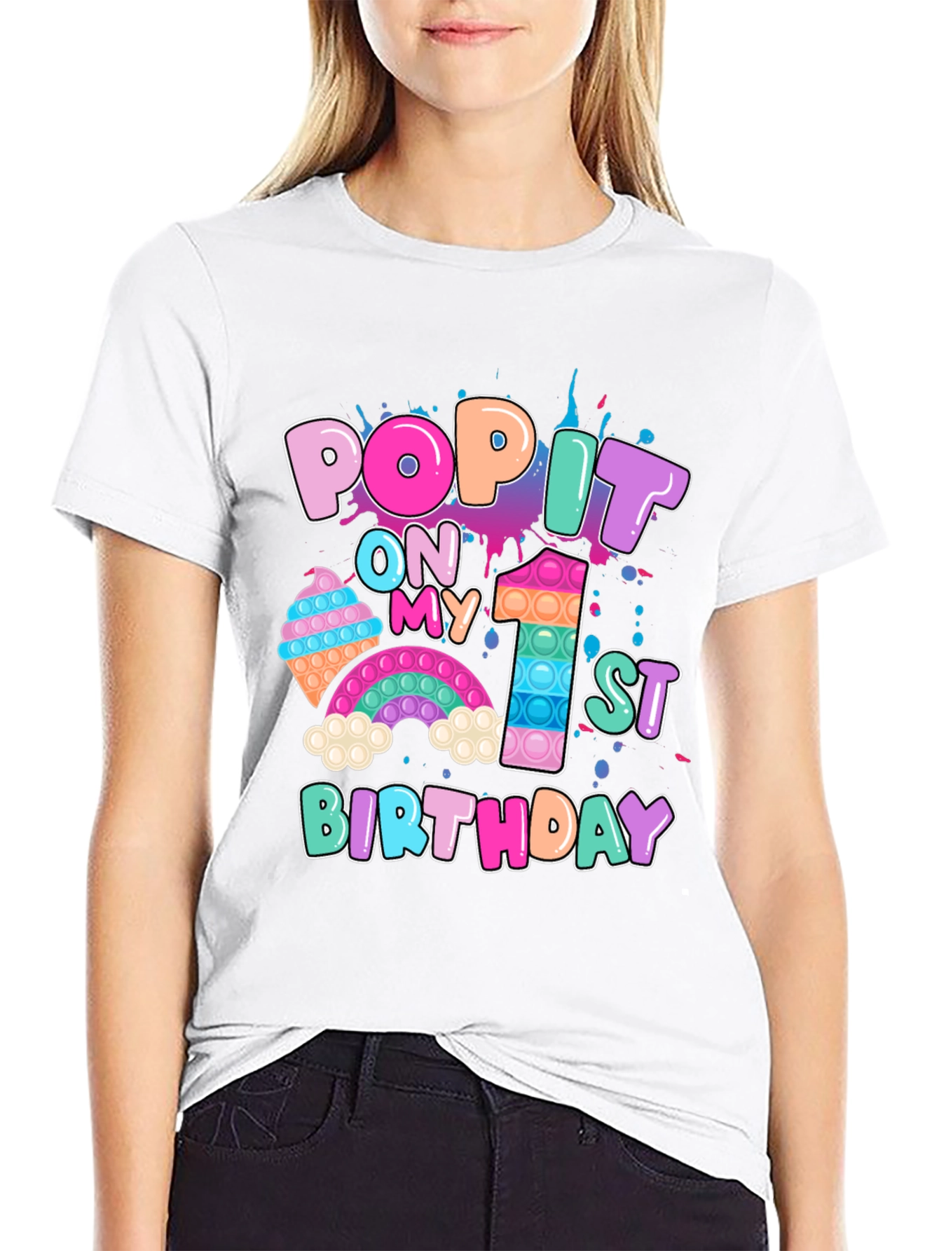 Pop It 1st Birthday T-Shirt