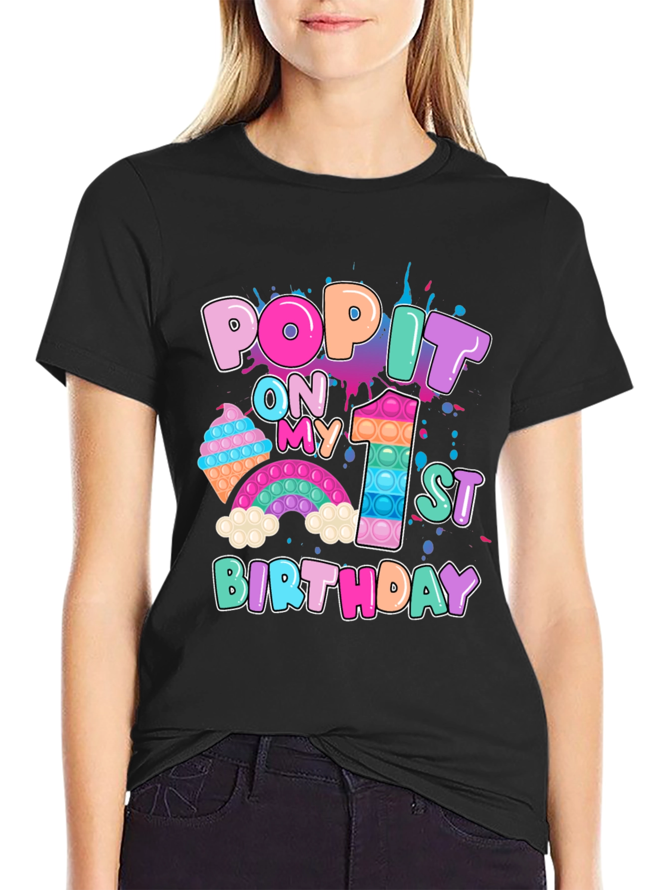 Pop It 1st Birthday T-Shirt