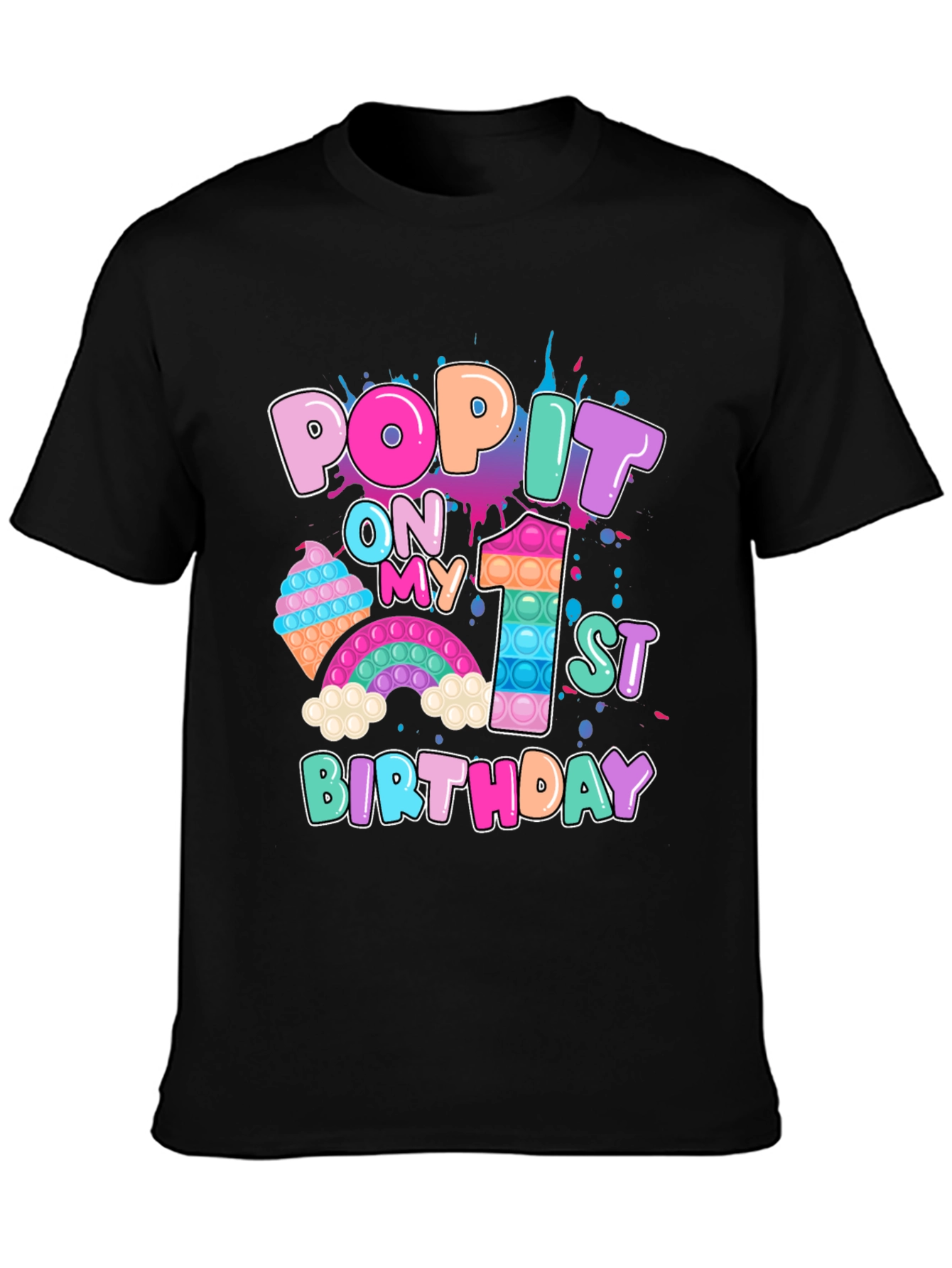 Pop It 1st Birthday T-Shirt