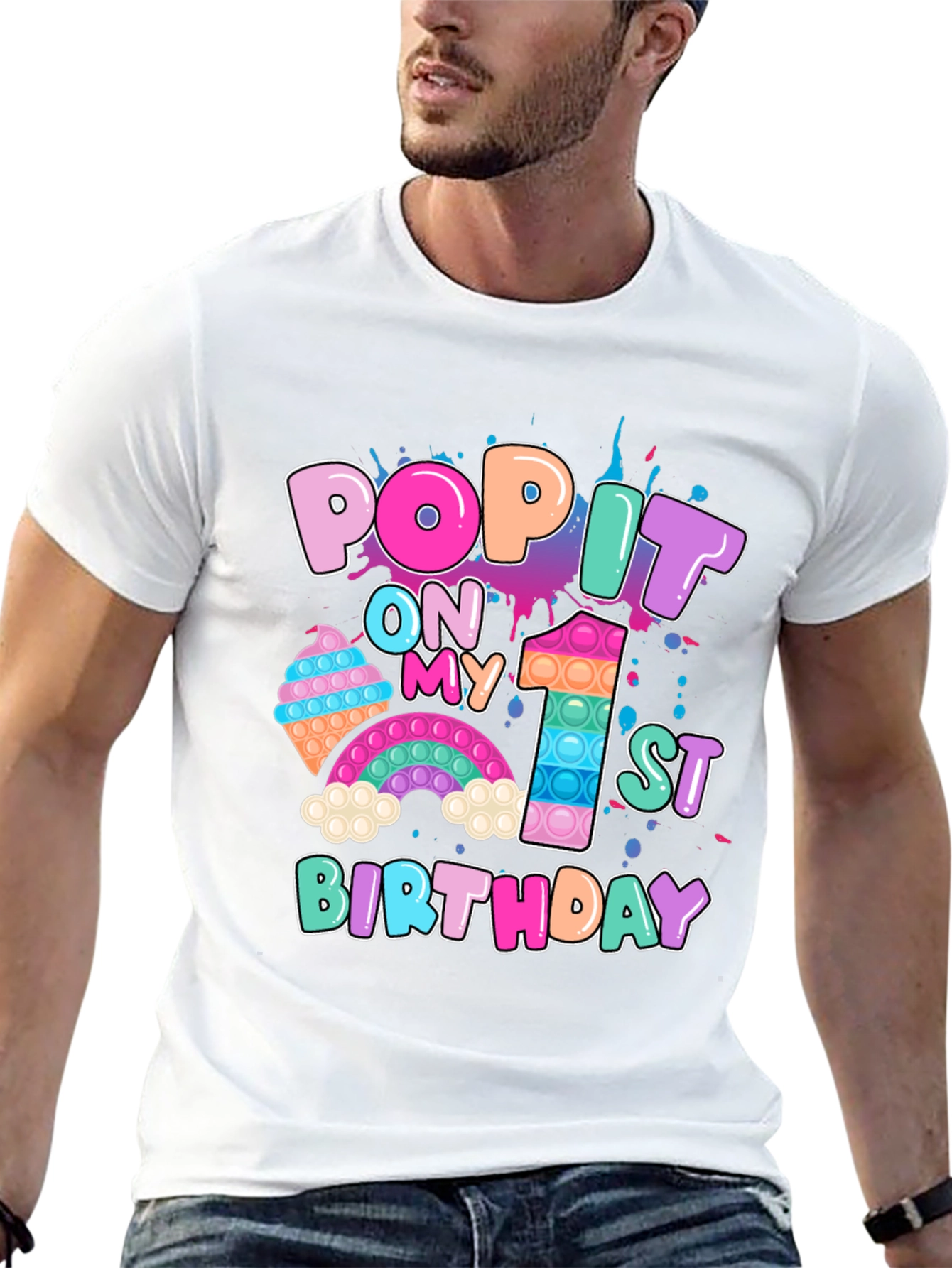 Pop It 1st Birthday T-Shirt