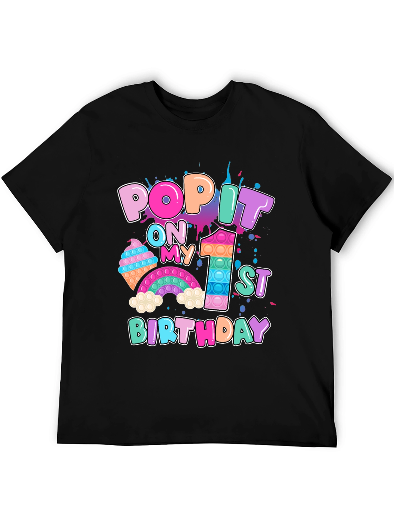 Pop It 1st Birthday T-Shirt