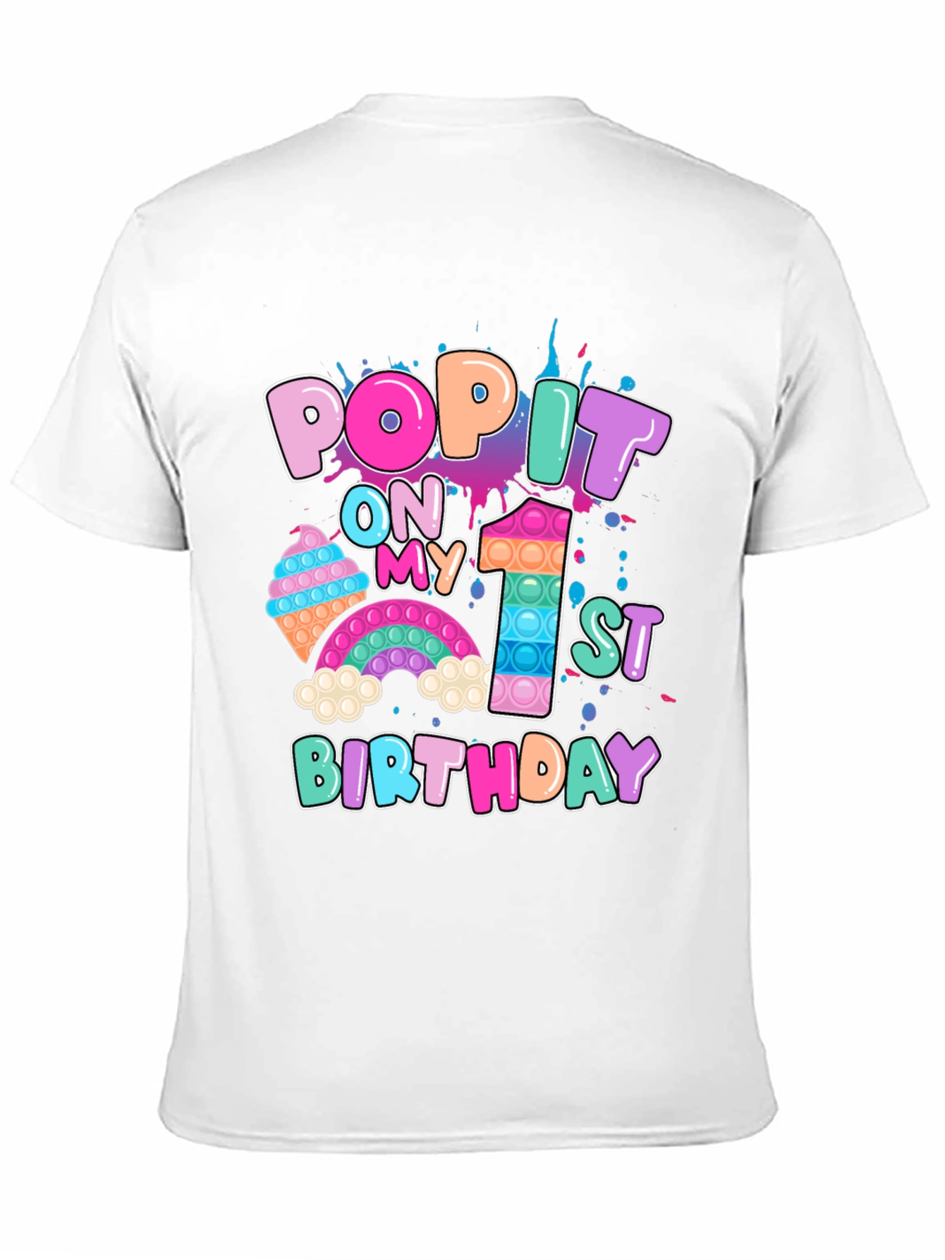 Pop It 1st Birthday T-Shirt