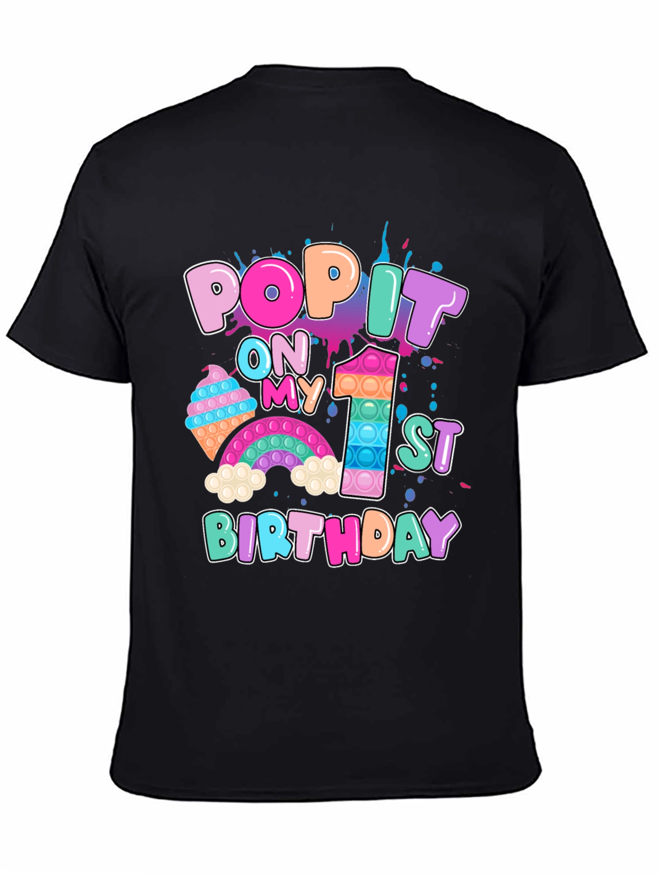 Pop It 1st Birthday T-Shirt
