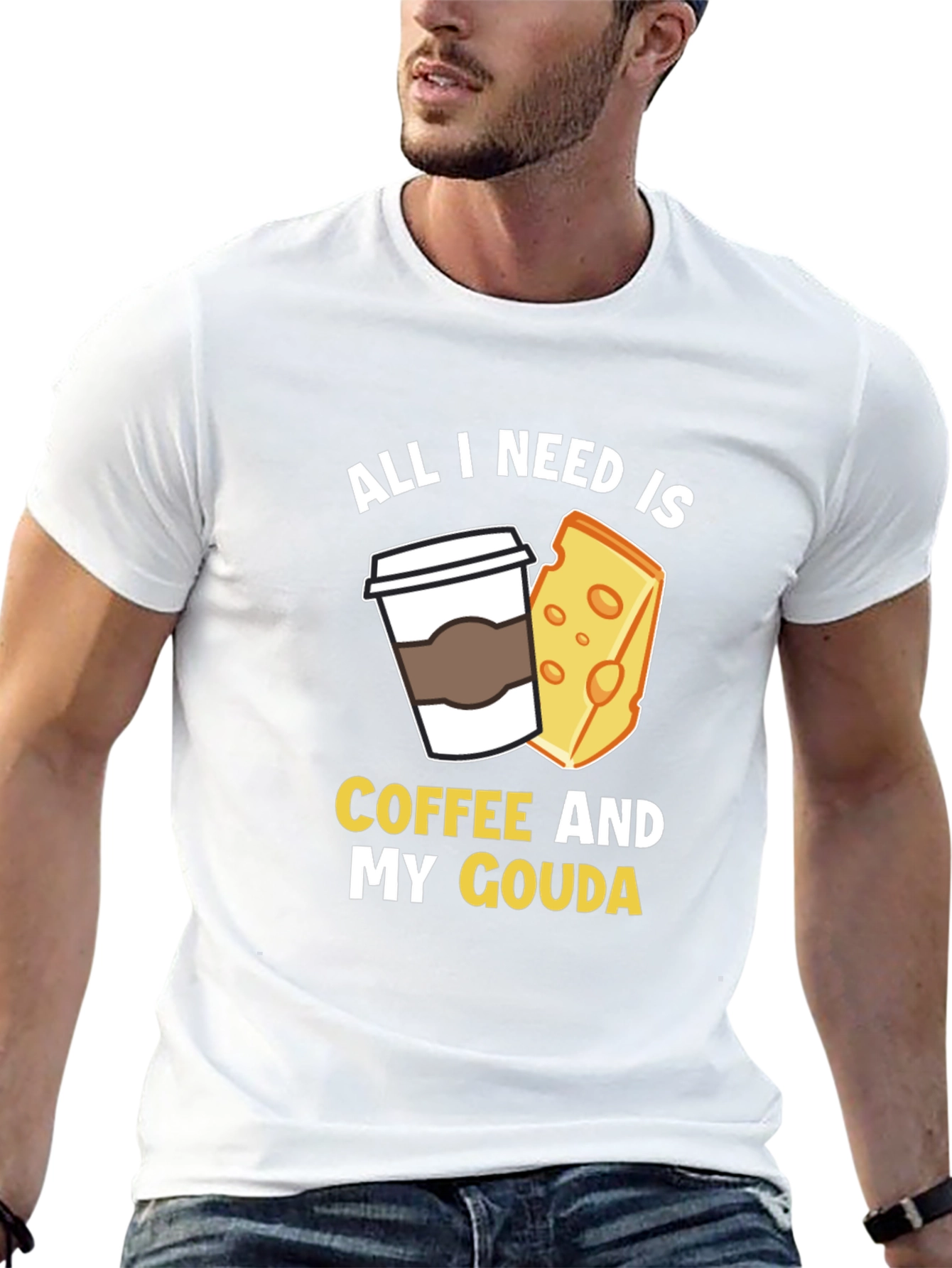 Coffee and Gouda T-Shirt - Funny Foodie Tee