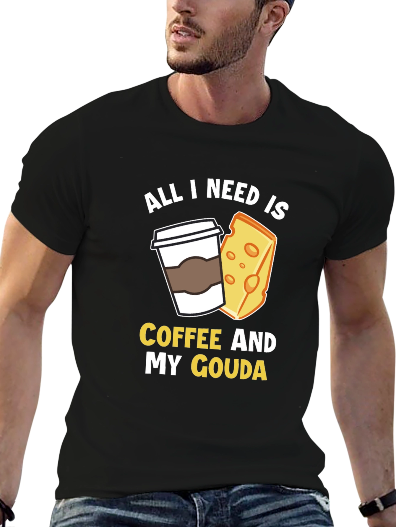 Coffee and Gouda T-Shirt - Funny Foodie Tee