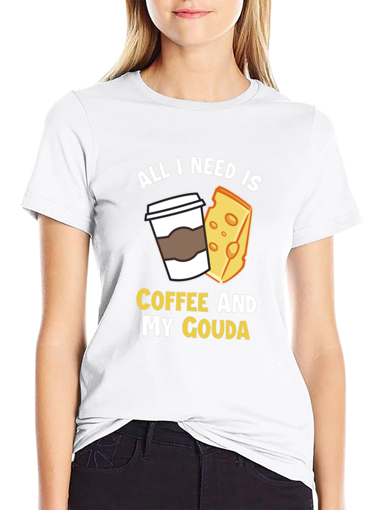 Coffee and Gouda T-Shirt - Funny Foodie Tee