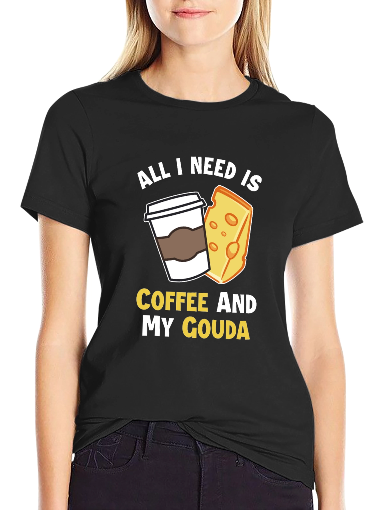 Coffee and Gouda T-Shirt - Funny Foodie Tee
