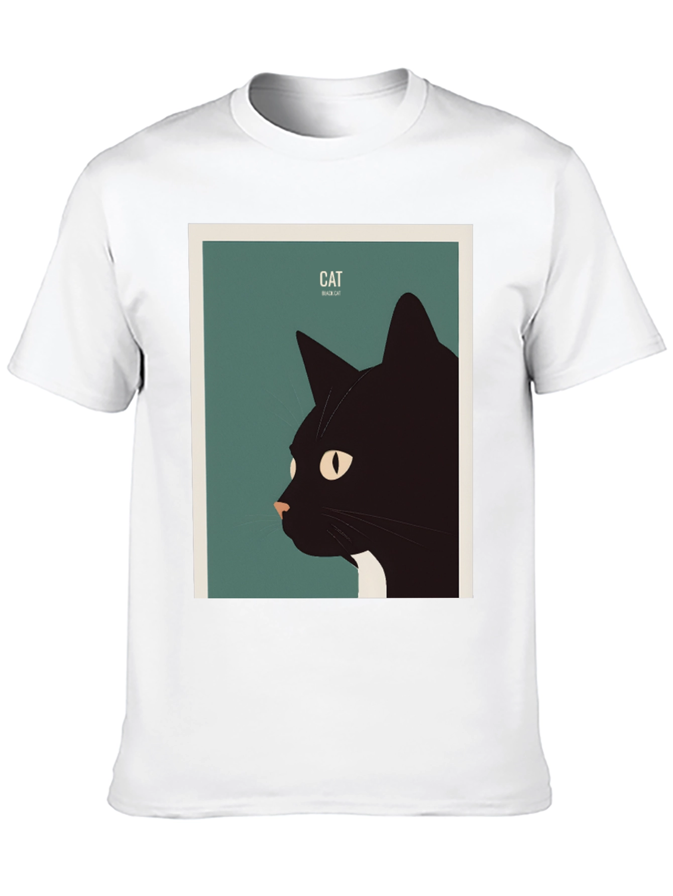 Black Cat Graphic Tee - Stylish Animal Lover Shirt