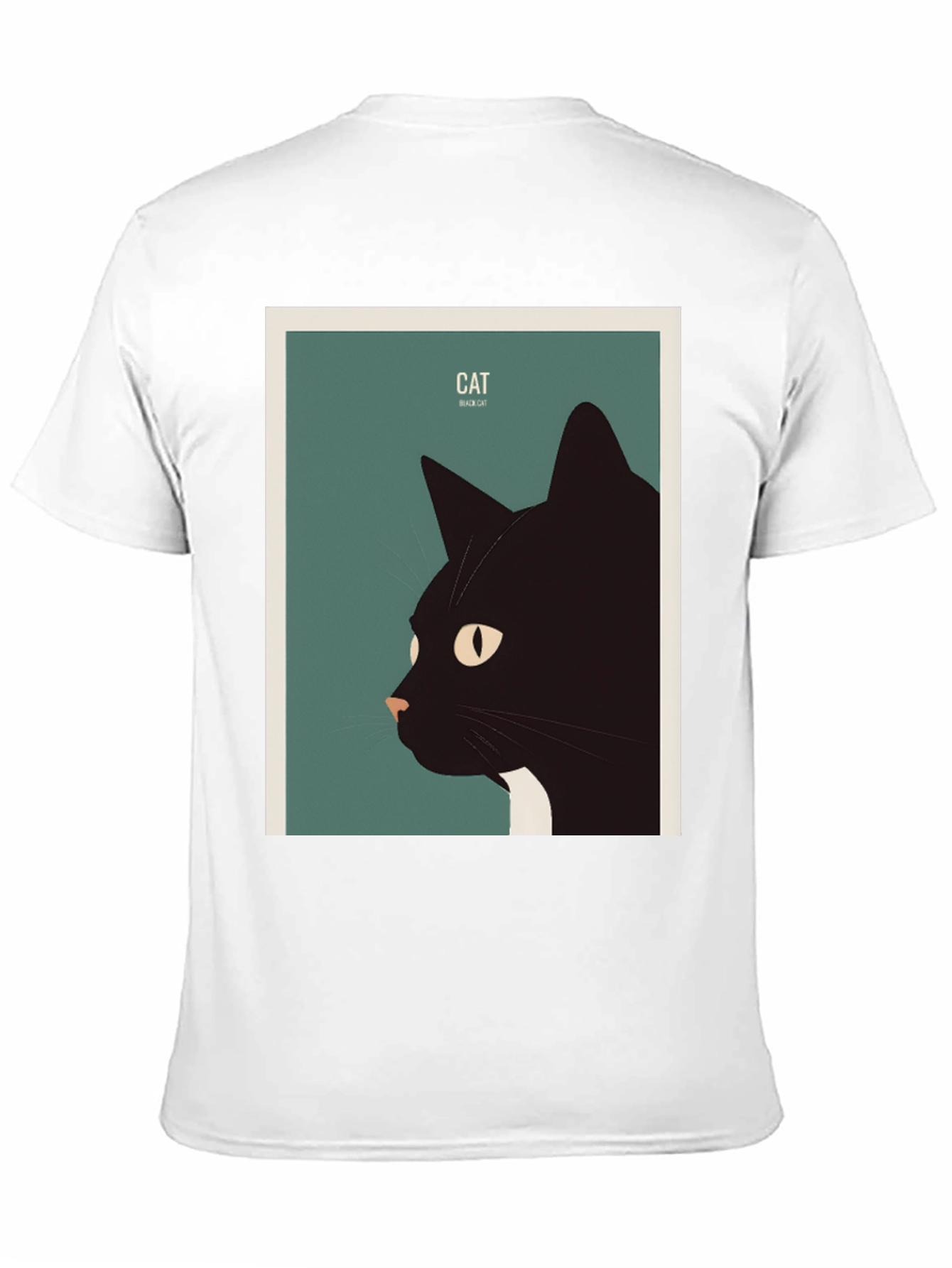 Black Cat Graphic Tee - Stylish Animal Lover Shirt