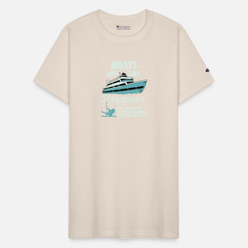 Boats Are Like Strippers Funny Sailor Motorboat