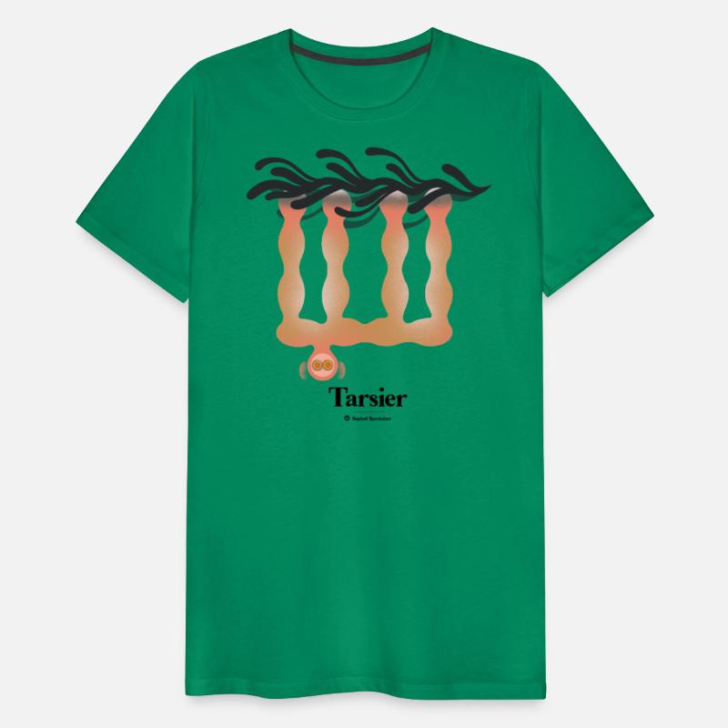 Bold monkey print "Tarsier"