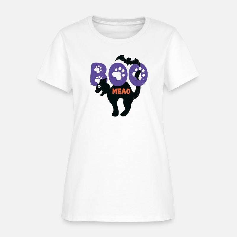 BOO Meao Funny Halloween Saying And Cat lovers