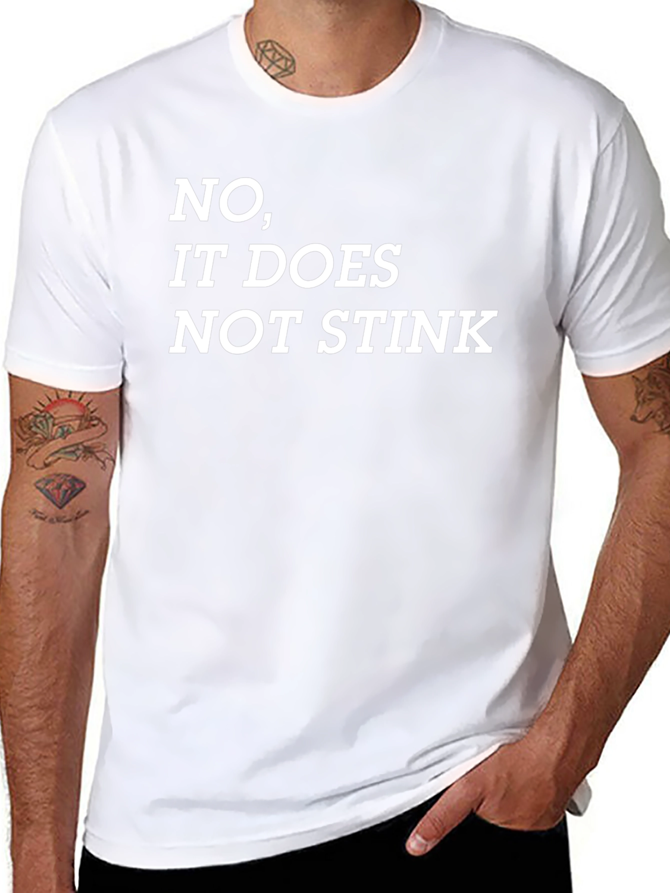Funny No It Does Not Stink Graphic Tee