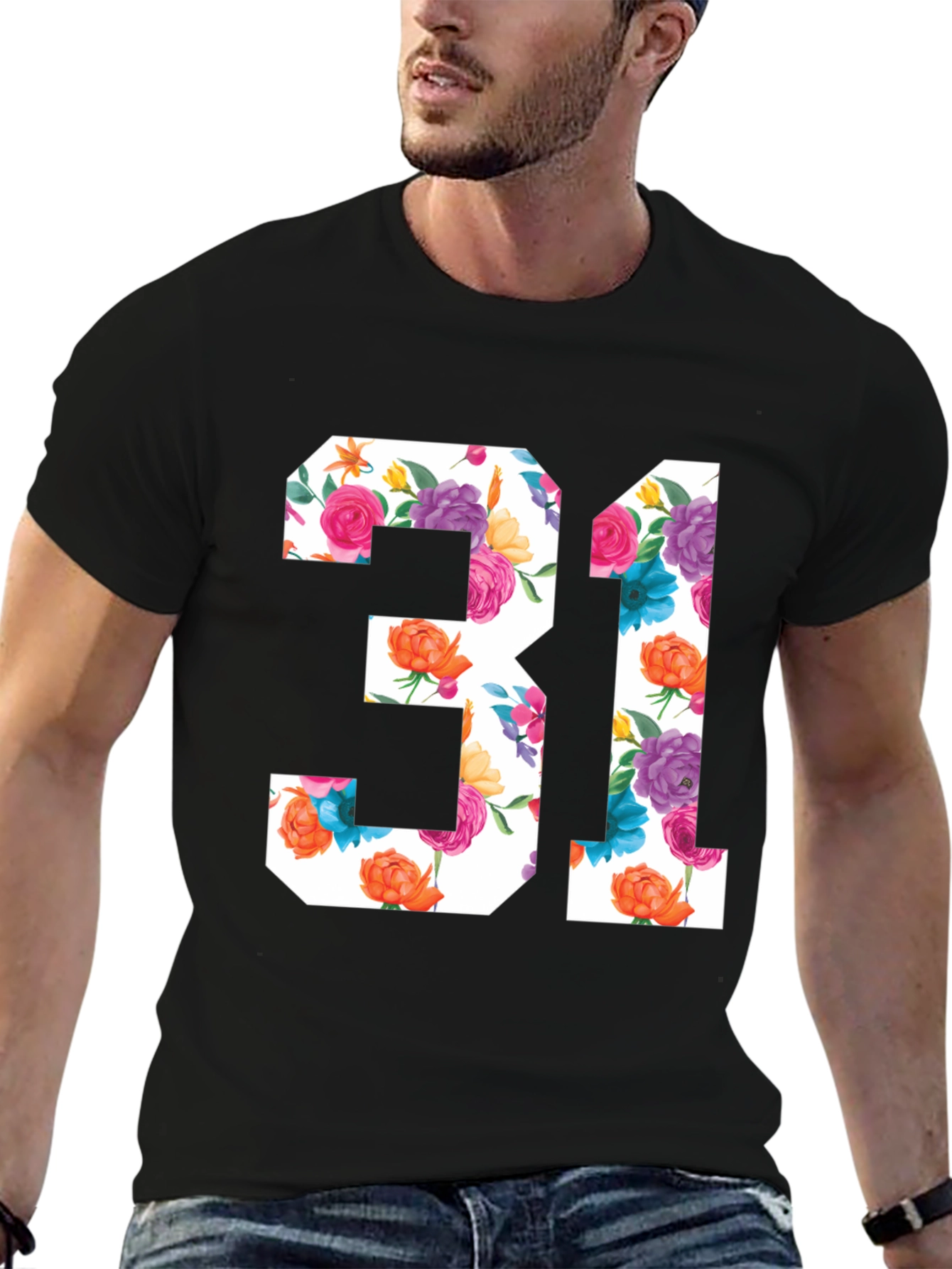 Floral Number 31 Graphic T-Shirt
