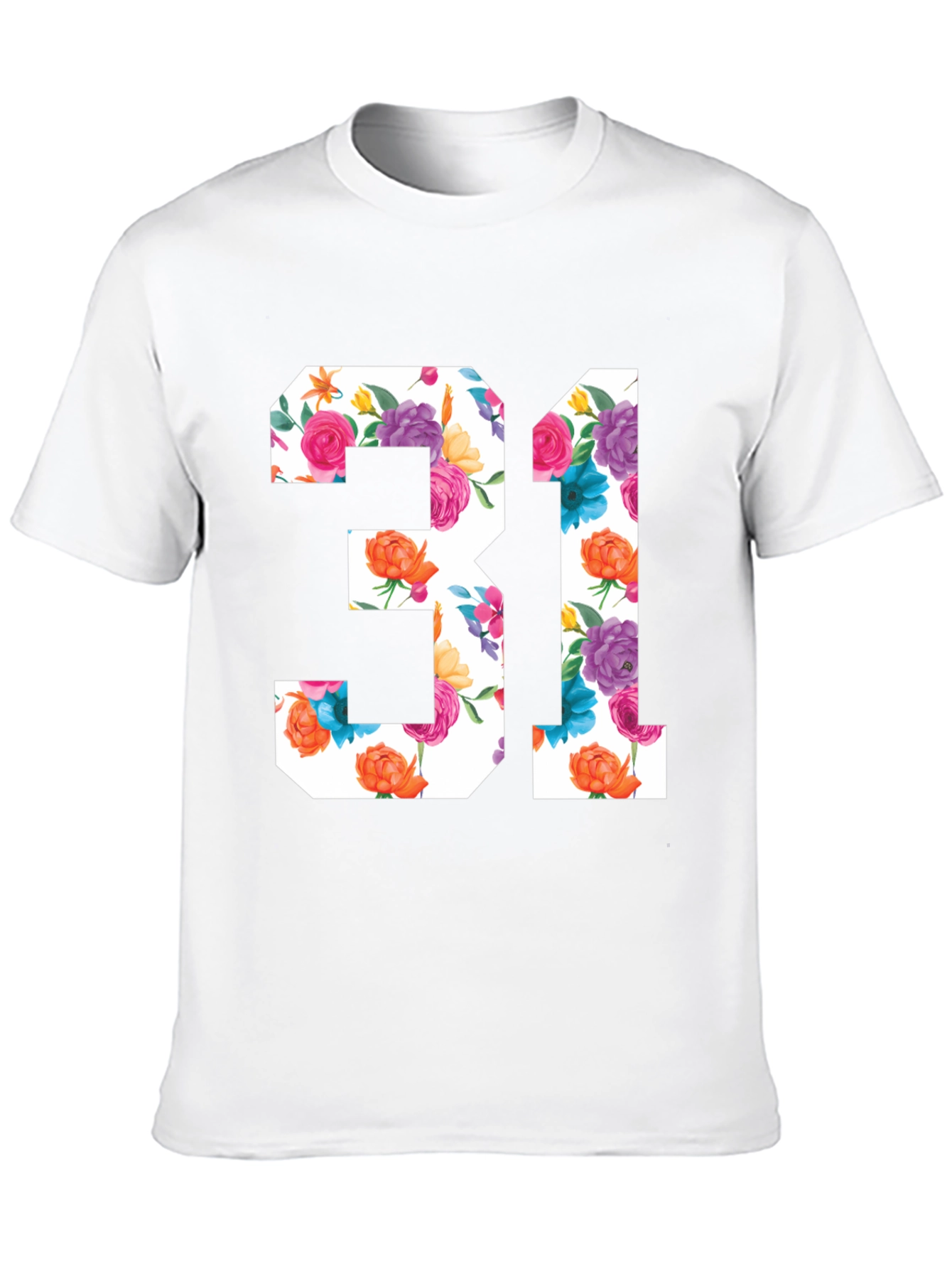 Floral Number 31 Graphic T-Shirt