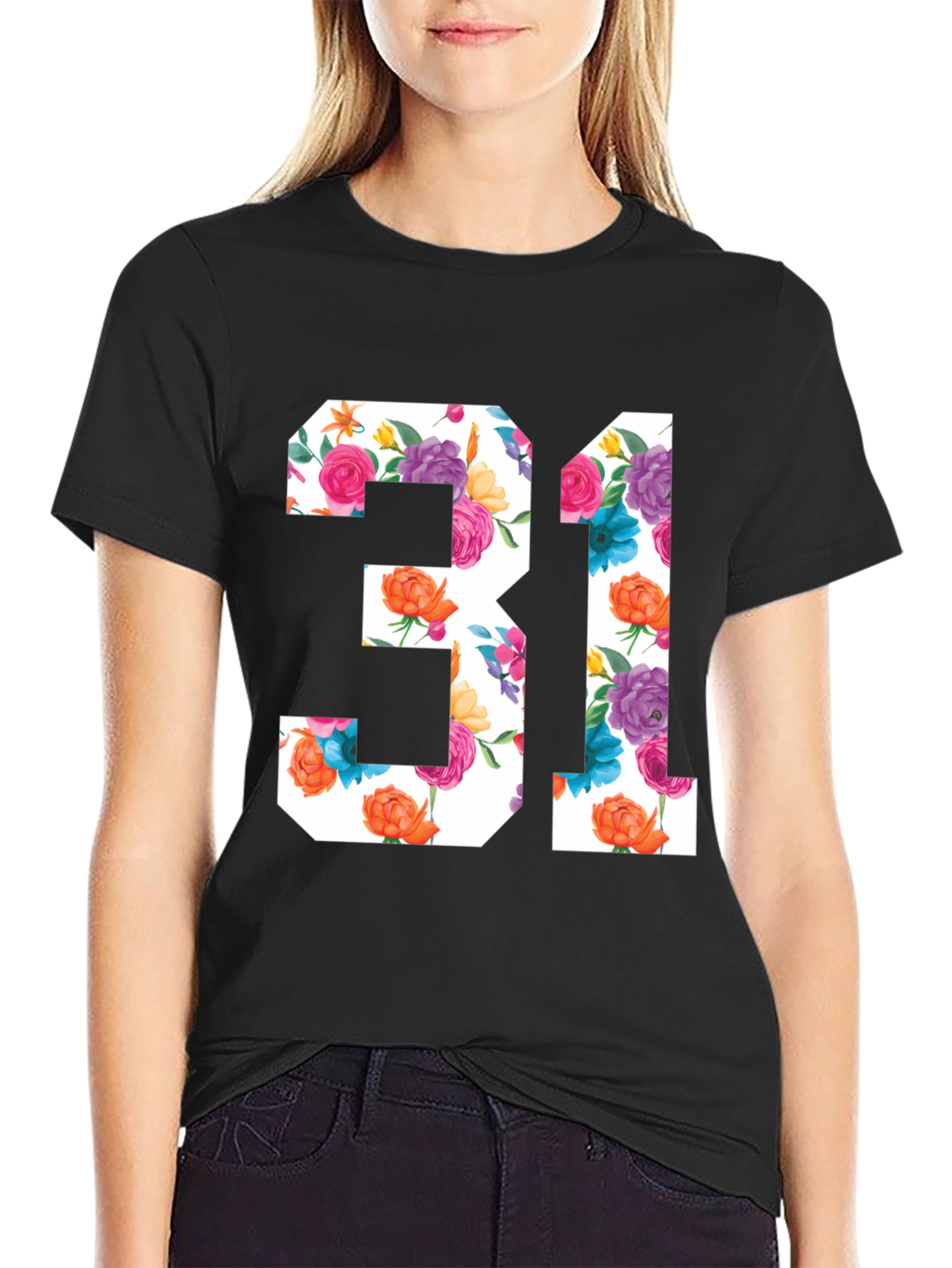 Floral Number 31 Graphic T-Shirt
