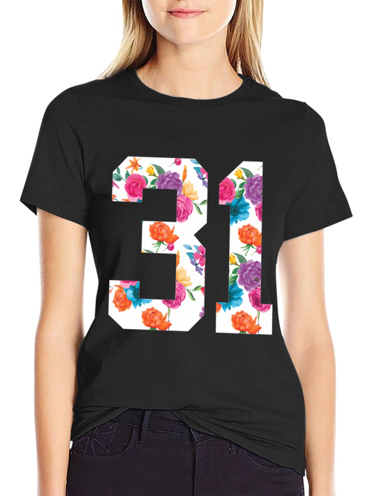 Floral Number 31 Graphic T-Shirt