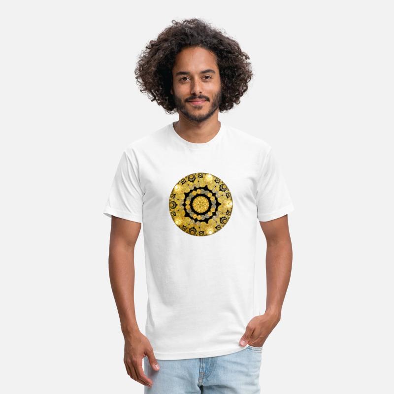 Bright Gold Circle with Proportion Shape on Center
