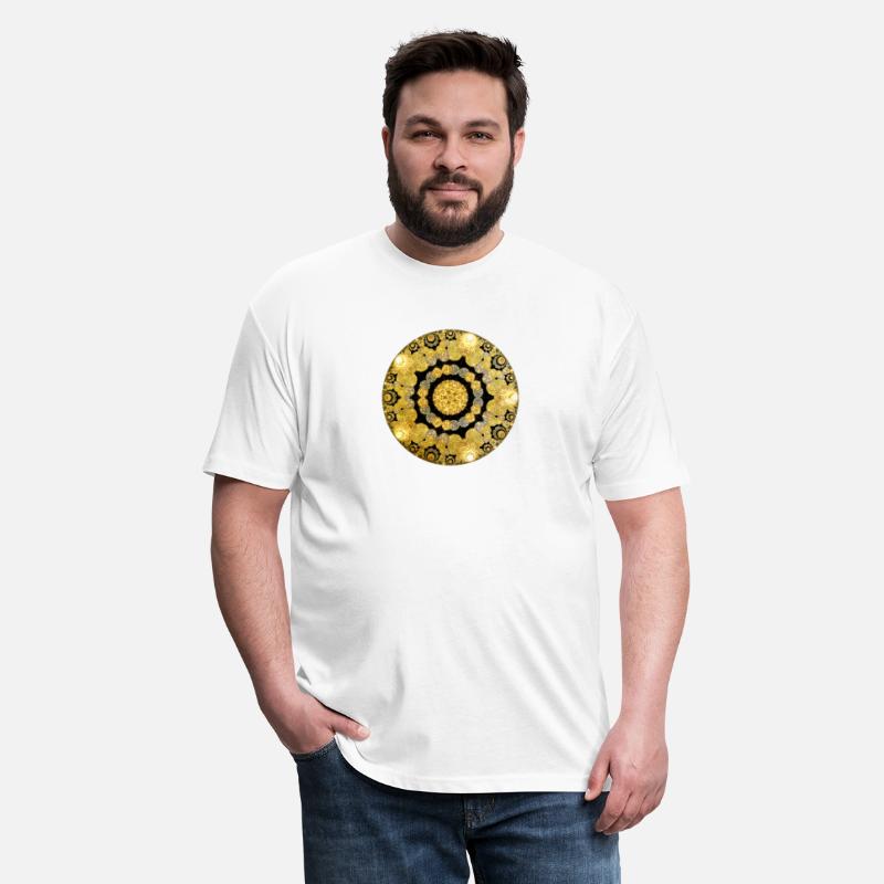 Bright Gold Circle with Proportion Shape on Center