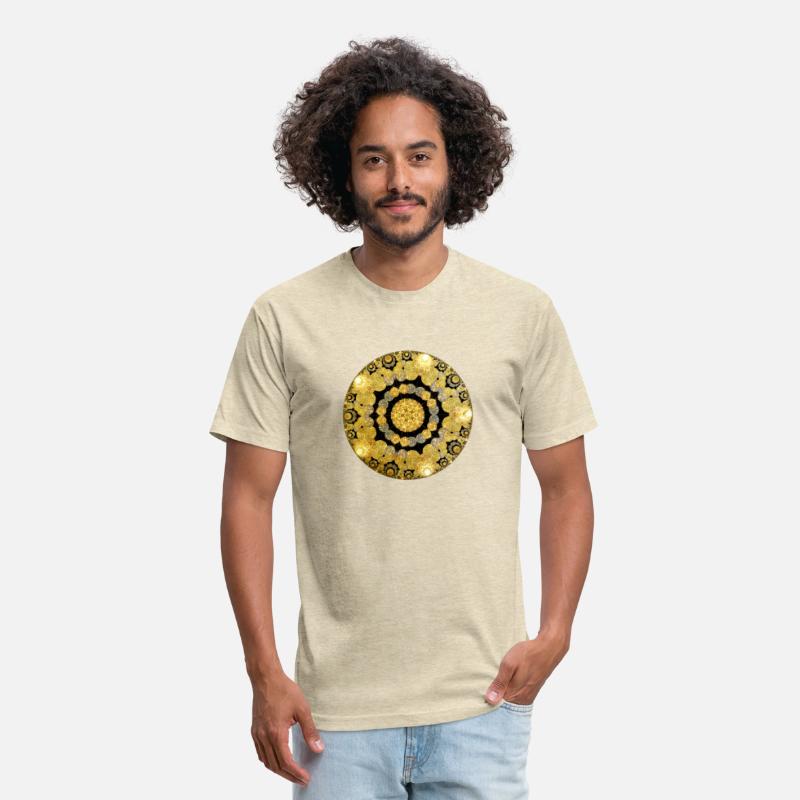 Bright Gold Circle with Proportion Shape on Center