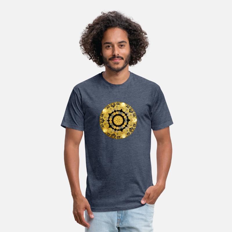 Bright Gold Circle with Proportion Shape on Center