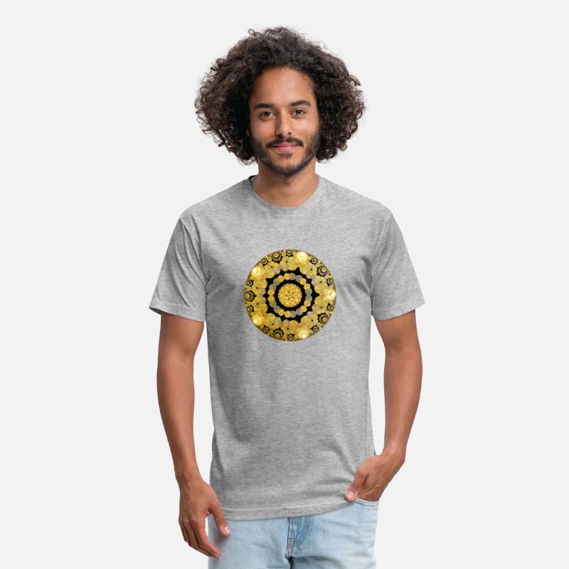 Bright Gold Circle with Proportion Shape on Center