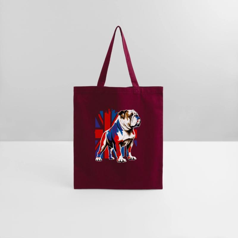 British Bulldog With Union Jack Flag King Charles