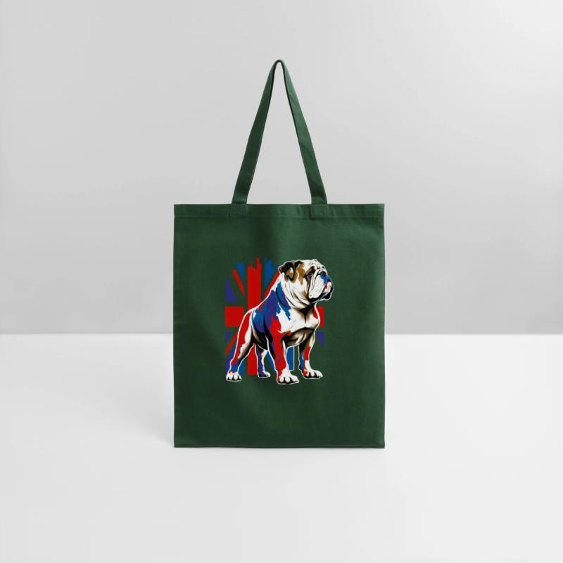 British Bulldog With Union Jack Flag King Charles