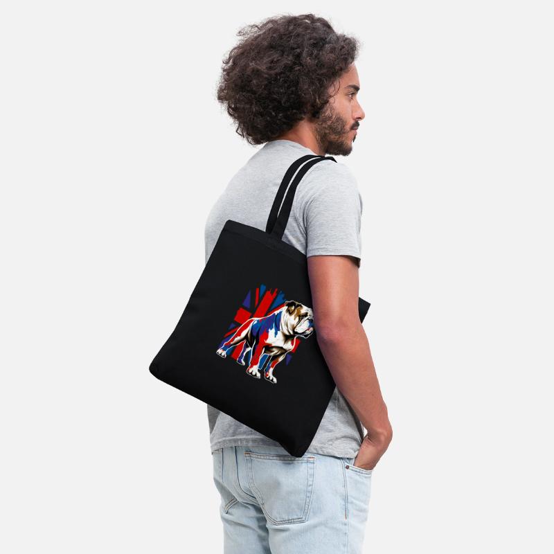 British Bulldog With Union Jack Flag King Charles