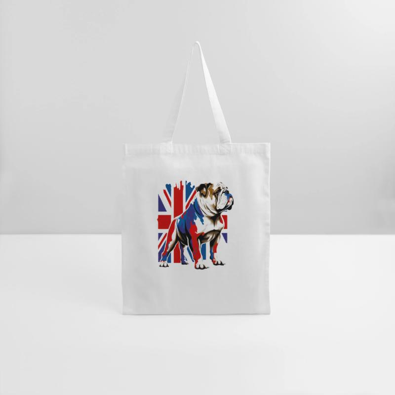 British Bulldog With Union Jack Flag King Charles