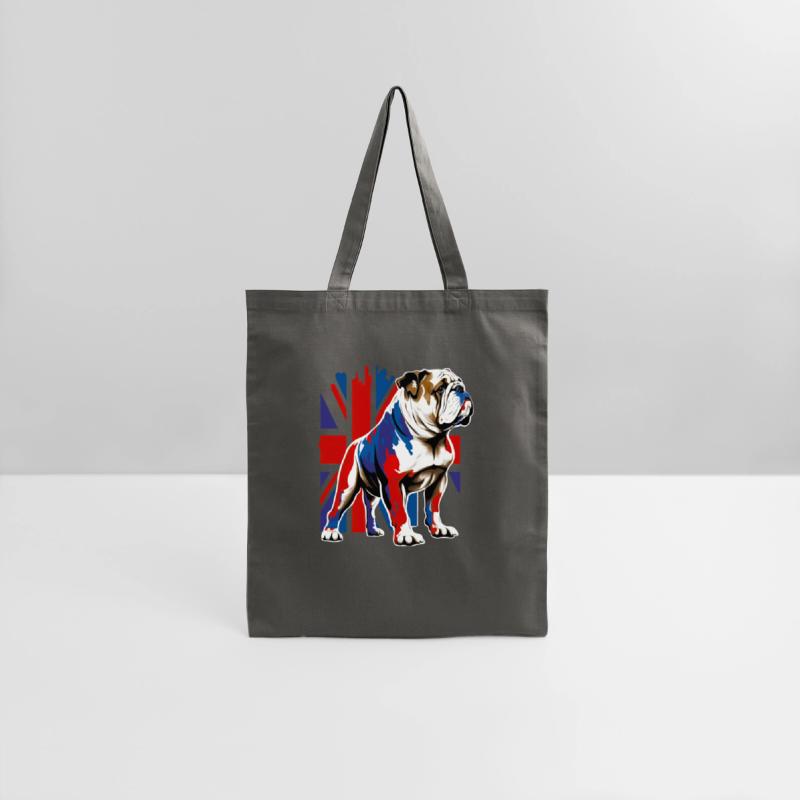 British Bulldog With Union Jack Flag King Charles