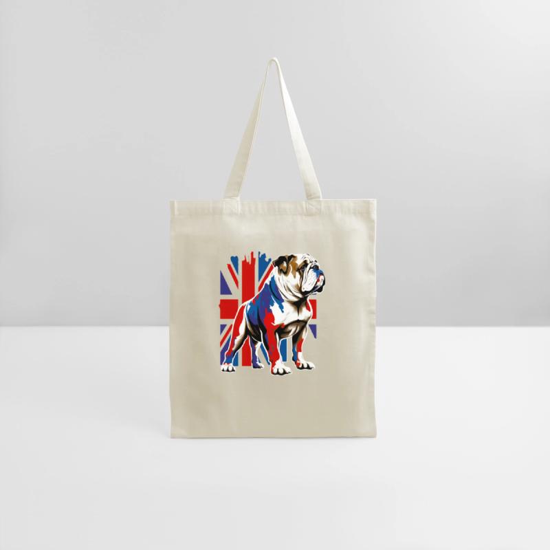 British Bulldog With Union Jack Flag King Charles