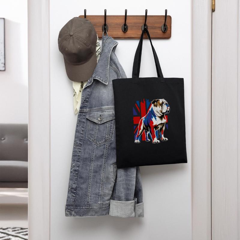 British Bulldog With Union Jack Flag King Charles