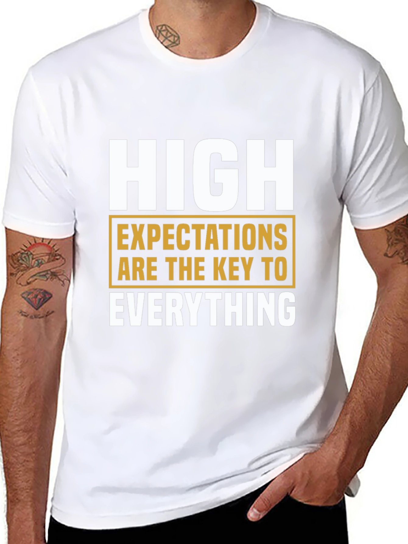 High Expectations Graphic T-Shirt - Motivational Tee