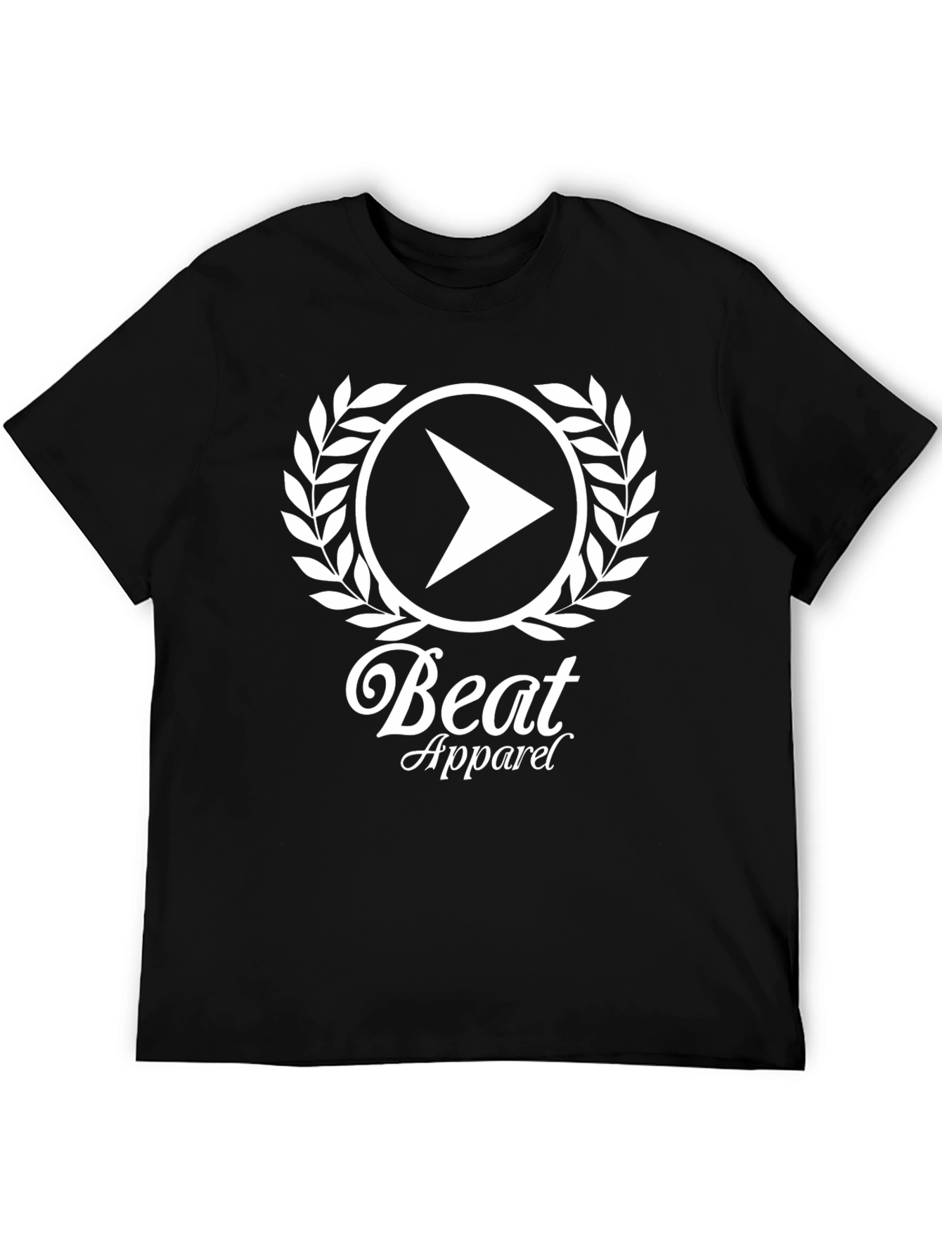 Beat Apparel Black Graphic Tee