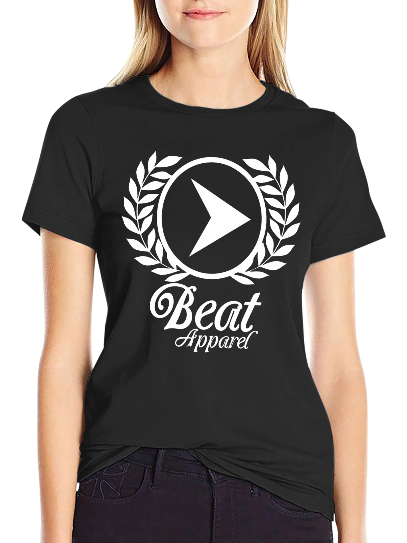 Beat Apparel Black Graphic Tee