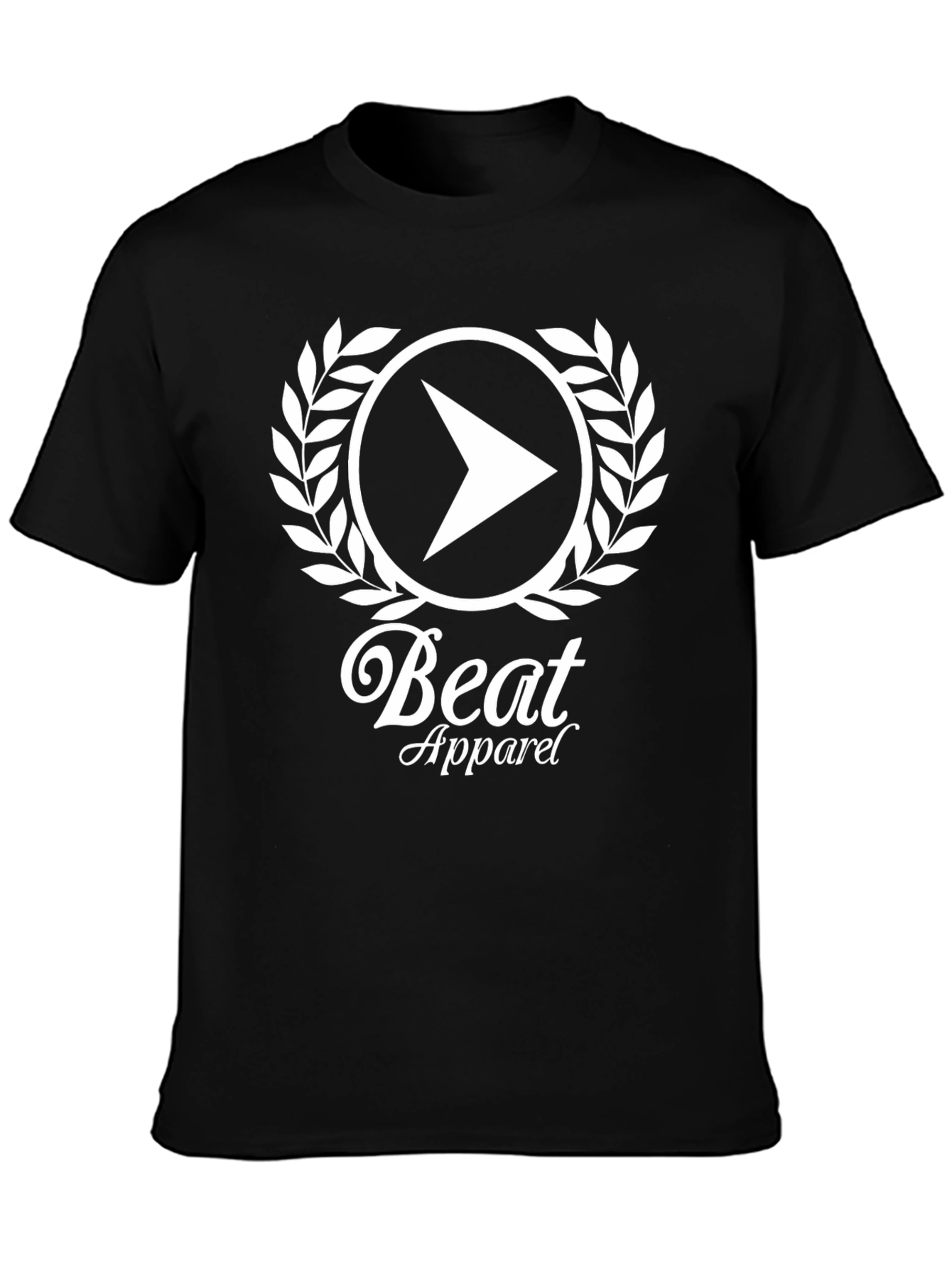 Beat Apparel Black Graphic Tee