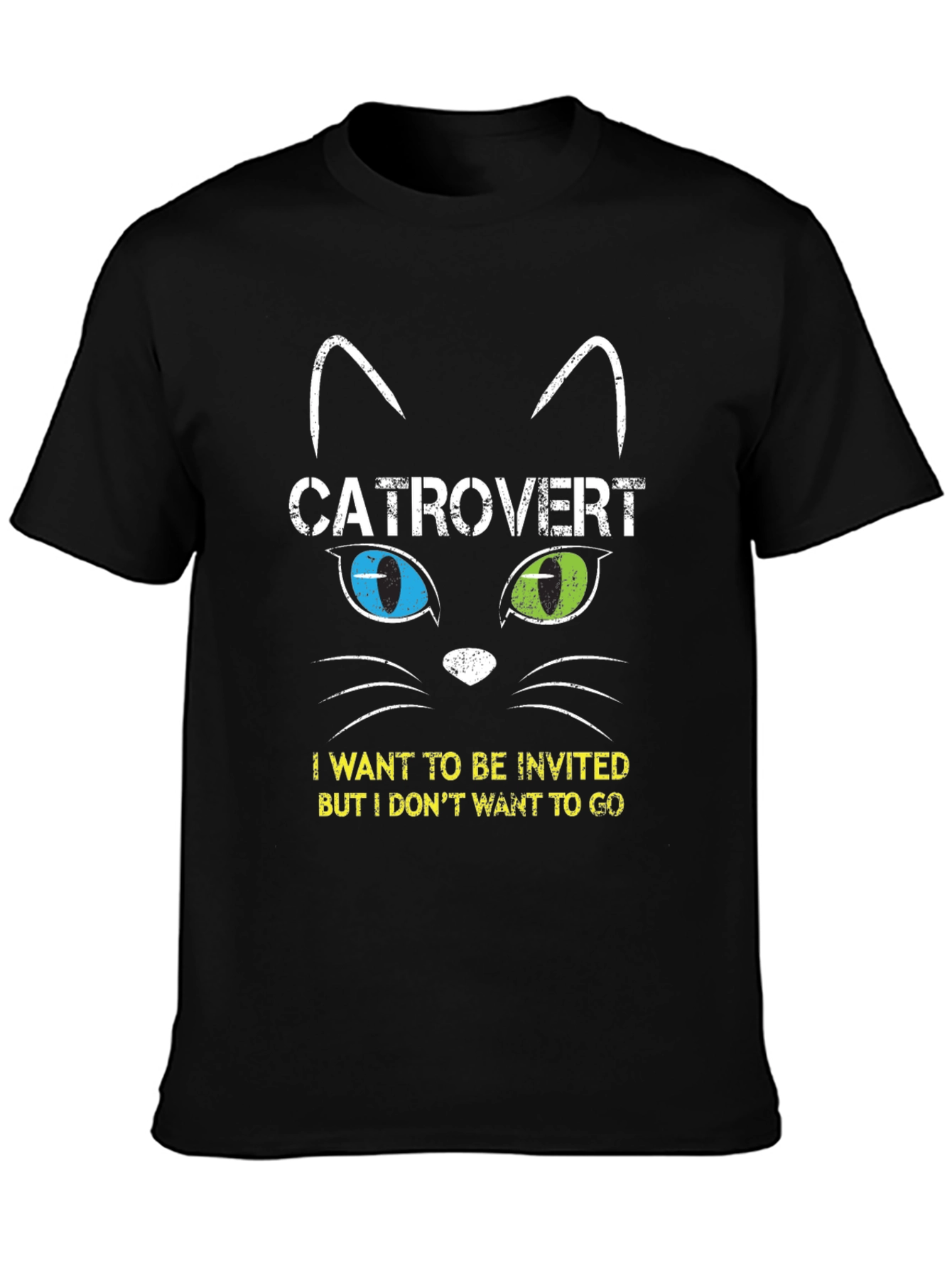 Catrovert T-Shirt - Introvert Cat Lover Tee