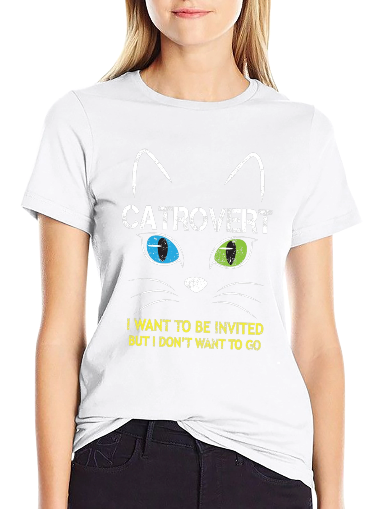 Catrovert T-Shirt - Introvert Cat Lover Tee